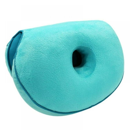 

Home Office Versatile Seat Cushion Ergonomically Double O-shaped Hollow Design Relieve Stress and Shaping Hip Lines and S-shaped Body Tailbone Cushion Coccyx Cushion Sciatica Pillow(Blue)