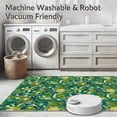 thumbnail image 5 of ODIKA 2'x3' Machine Washable Non-Slip Area Rug, Abstract Botanical Swirls Featuring Intertwined Ferns and Palm Fronds High Traffic Rug, Green, 296409, 5 of 5