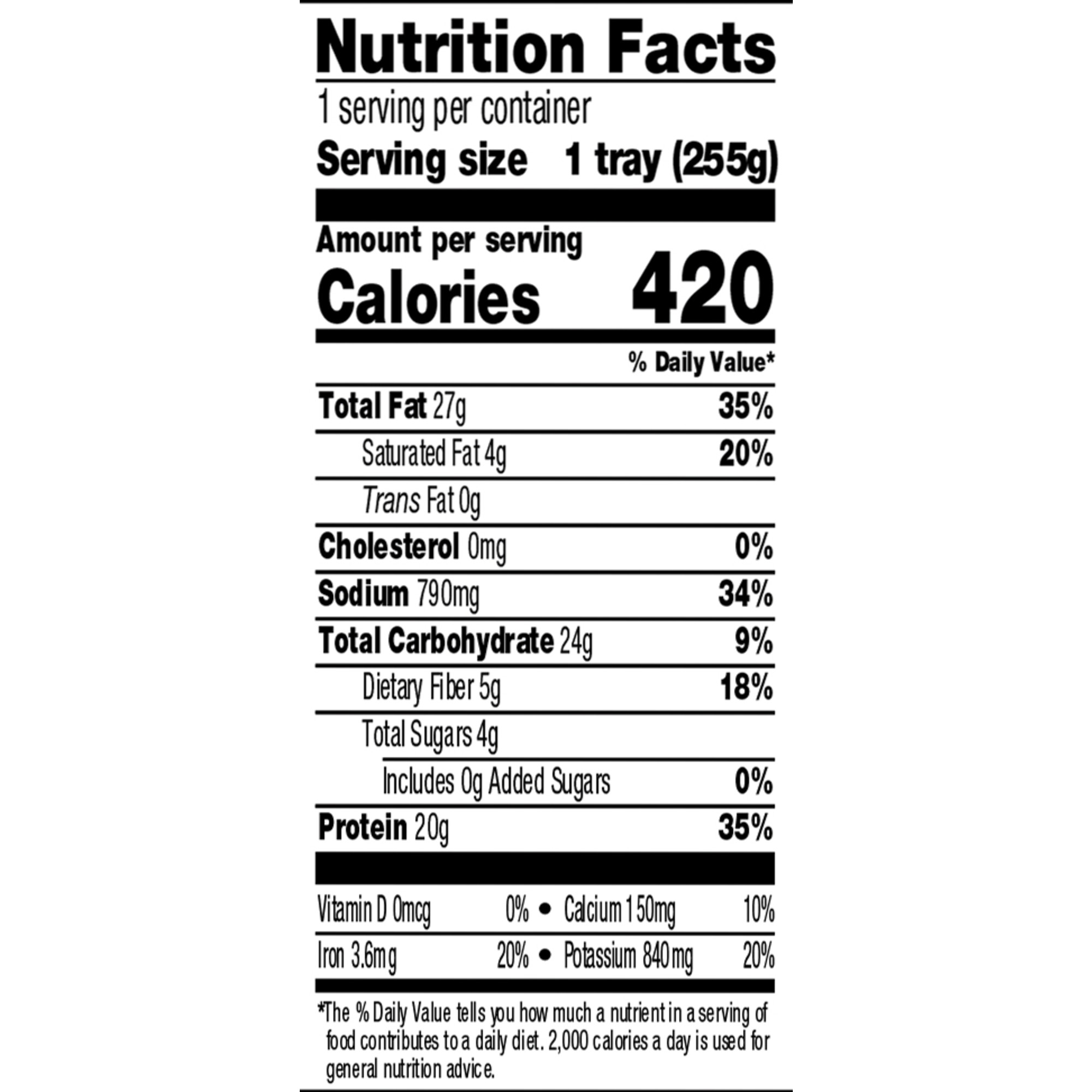 Amy’s Kitchen Frozen Meals, Tofu Scramble, Plant-Based Microwave Meal, 9 oz - image 5 of 7