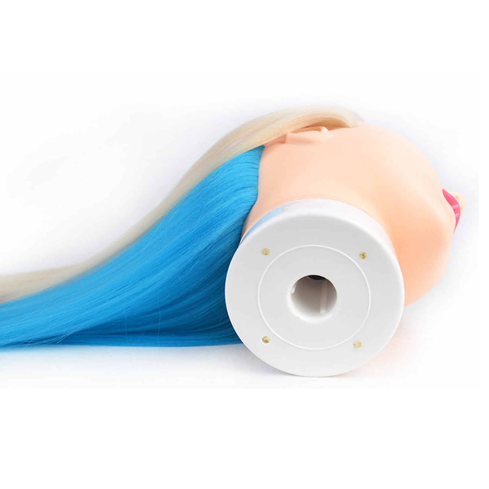 Ashosteey Mannequin Head with Hair,Mannequin Head,Synthetic Fiber Hair Mannequin Head for Hair Styling Braiding Practice with Clamp Holder & DIY Hair Braid Set,Training Model Head