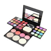 Make Up Palette Set Eyeshadow Lip Gloss Foundation Powder Blusher Puff Tool
