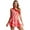 Red, variant on Zaldita Women's Christmas Candy Cane Striped Dance Dress Striped One Shoulder Sleeveless Mini Dress Red M