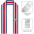 thumbnail image 2 of Costa Rica Flag Graduation Stole Graduate Shawl Sash Scraf Gift For Abroad Student International Study (Square), 2 of 6