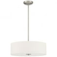thumbnail image 5 of 64065LEDDLP-BS/WH Access Lighting Mid Town - 78W 3 LED Pendant In Transitional Style-5.5 Inches Tall and 18 Inches Wide-Brushed Steel Finish, 5 of 8