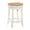White, variant on Carolina Classics Irving 24" Swivel Rush Seat Counter Stool in Antique White