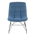 thumbnail image 5 of Quad Contemporary Accent Chair in Black and Blue Fabric by LumiSource, 5 of 8