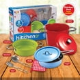 thumbnail image 2 of Cocina Set Ollas Juego para Cocinita de Juguete Para Niños Accesorios Para Cocina de Juguete Colores Kids House SETCO12MC, 2 of 8