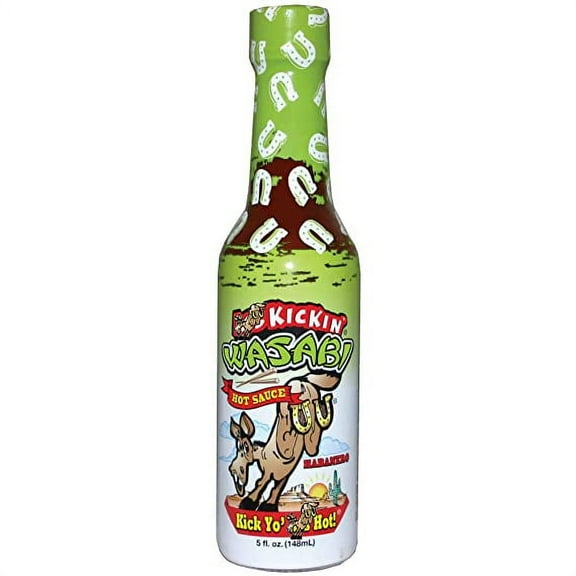 Ass Kickin' Wasabi Hot Sauce, 5oz Bottle Try If With Your Daring Friend Pack Of One Hot Sauce Bottle.