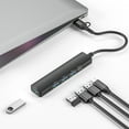 thumbnail image 1 of PEONAVET Interface Docking Station Interface Docking Station Laptop Type-C Docking Station One To Four USB 3.0 Splitter Hub High-speed Transfer Plug and Play Docking Station, 1 of 1