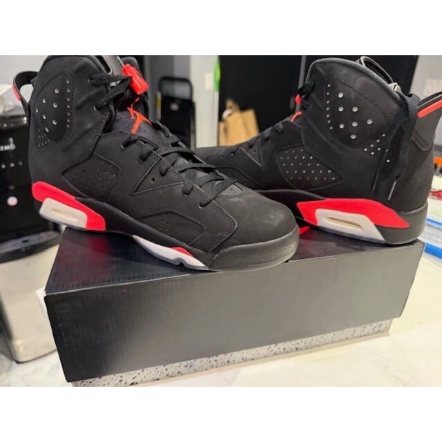 Ni - ke AIR Jordan 6 Retro 2014 Black Infrared Mens 10.5 Brand New W/Original Receipt