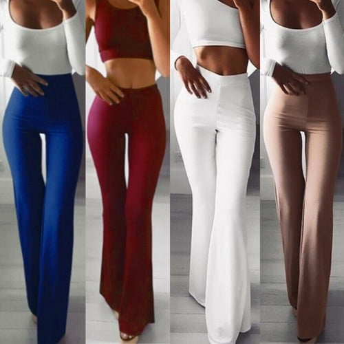 black bell bottom yoga pants