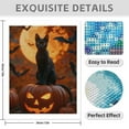 thumbnail image 3 of Diamond Art Kits for Adults - 5d Midnight Cat Pumpkin Glow Diamond Painting for Adults, Diamond Art for Adults Beginners, Diamond Painting Kits for Adults for Home Wall Decor, 3 of 7