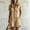 Khaki, variant on Morttic Women's Solid Color Collared Half Button Short Sleeve Jumpsuit with Ruffle Hem & Side Pockets Summer Casual Playsuit White,S