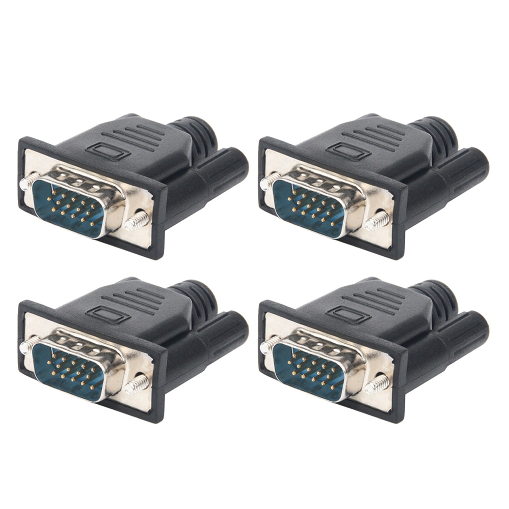 4PCS VGA Virtual Display Adapter Male Dummy Plug EDID Headless Ghost