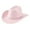 Pink - One Size, variant on Western Cowboy Hat For Men And Women Bohemian Style Fedora With Rhinestone Embellishments Curved Brim Fashion Accessory Cozy Grey - One Size