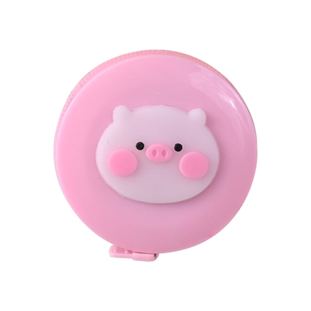 Agiferg 1.5M Tape Measure Inch Cm Round Tape Automatic Retractable Soft Colorful Ruler Cartoon Plant Automatic Telescopic Measuring Tape Measuring Body Circumference