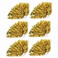 thumbnail image 2 of 6 pompones de animadora para fiestas deportivas, accesorios de baile (dorados), 2 of 15