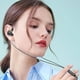 thumbnail image 3 of Auriculares con cable y conector en forma de L de 3,5 mm, auriculares de graves de alta fidelidad, auriculares internos, auriculares manos libres para jugadores, para Xiaomi, Samsung, 3 of 5