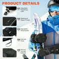 thumbnail image 2 of ThxToms Heated Mittens Gloves for Men Women 7.4V 3200mah Rechargeable Electric Battery Heated Gloves with Touchscreen Waterproof Winter Gloves for Skiing Snowboarding Hunting Fishing,S, 2 of 6