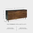 thumbnail image 3 of Signature Design by Ashley Darrey Brown & Beige Accent Cabinet, 3 of 11