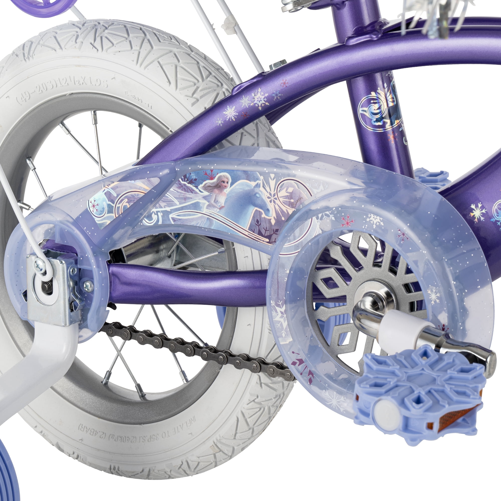 Huffy 12" Disney Frozen Kids' Bike, Fits Riders 37”-42”, Purple, Youth, Girl's