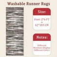 thumbnail image 6 of Hallway Runner Rug 2'x6' Washable Area Rugs Non Slip Laundry Rug Runner Floor Carpet Runners for Hallways Entryway Laundry Room Kitchen, 6 of 11