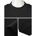 thumbnail image 4 of H2H Women's Mock Half Neck Short Sleeve Slim Fit Ribbed Knit Tee T-Shirts Sweaters BLACK US M/ASIA M (CWOSWS002), 4 of 6