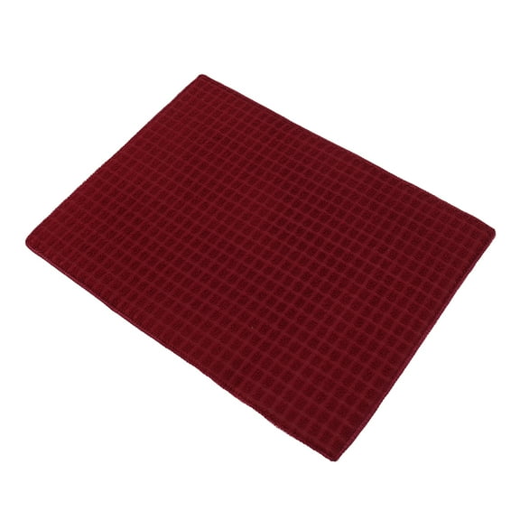38x51cm Premium Ultra Fine Microfiber Towel Cleaning Cloth for Kitchen Dirt Cleaning (Aubergine)
