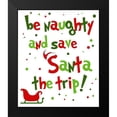 thumbnail image 2 of Anna Quach 15x17 Black Modern Wood Framed Wall Art Titled - Be Naughty, 2 of 5