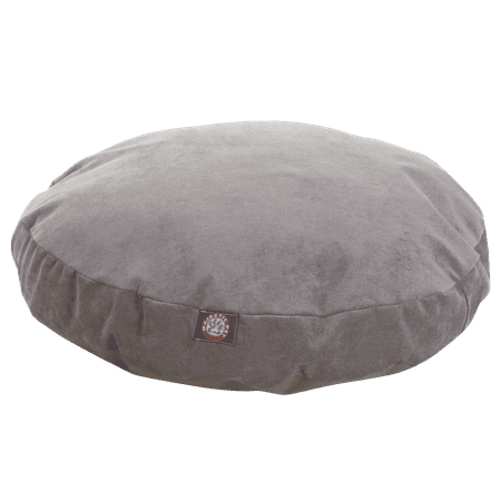 UPC: 0788995508533 | Majestic Pet | Villa Velvet Round Pet Bed For Dogs  Removable Cover  Vintage  Medium