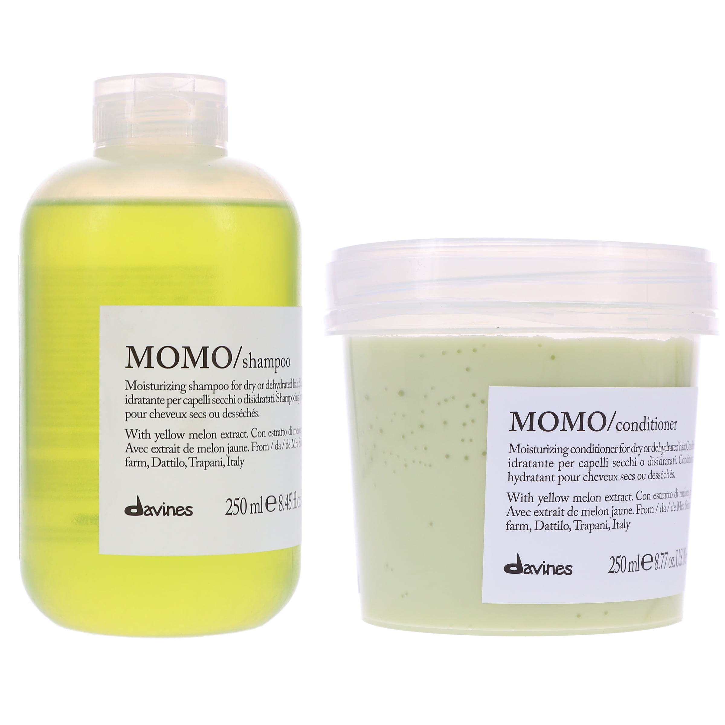 Davines MOMO Moisturizing Shampoo 8.45 oz & Conditioner 8.77 oz Combo Pack