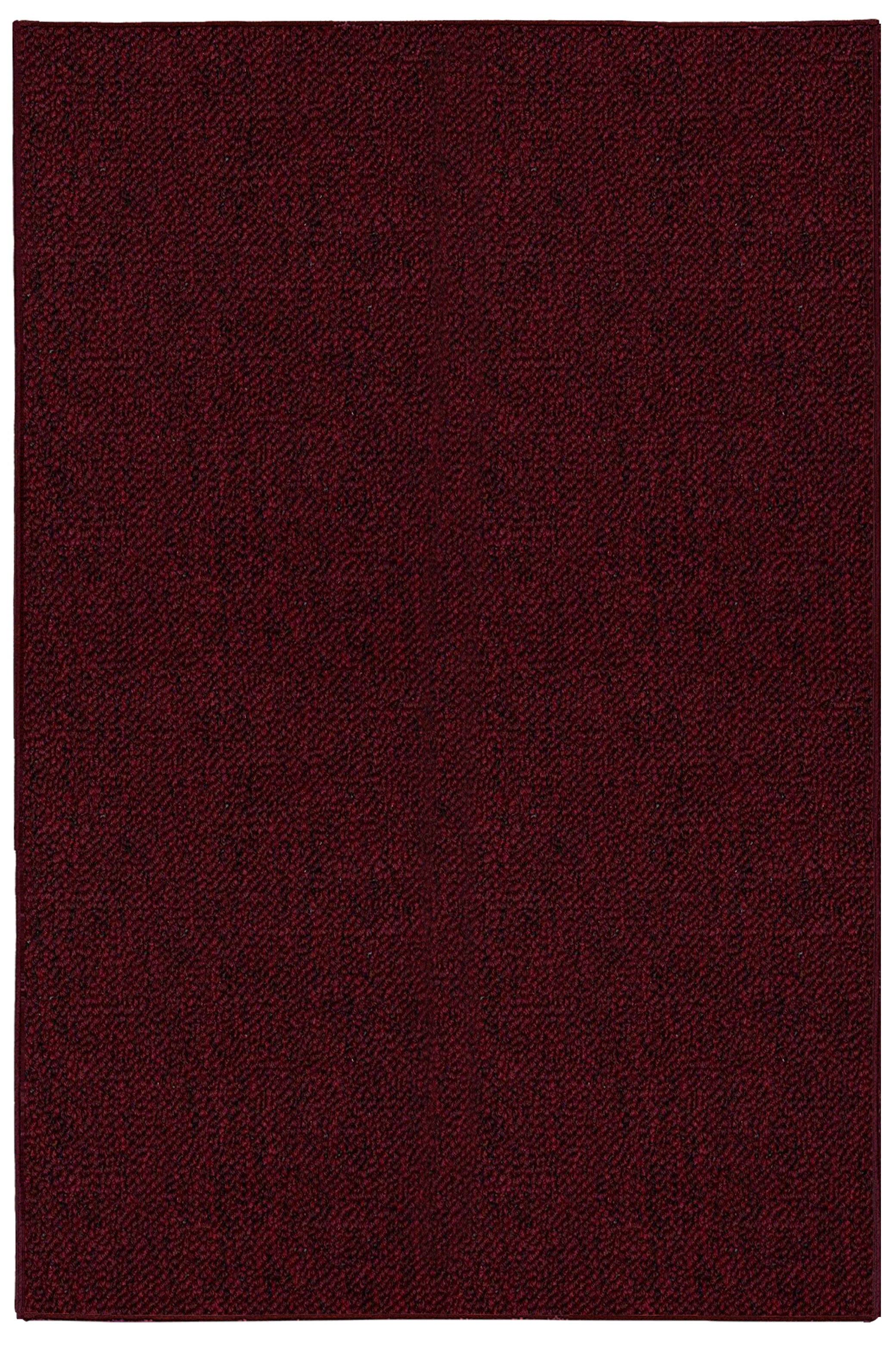 Indoor Outdoor Area Rugs, Burgundy 3'x5'