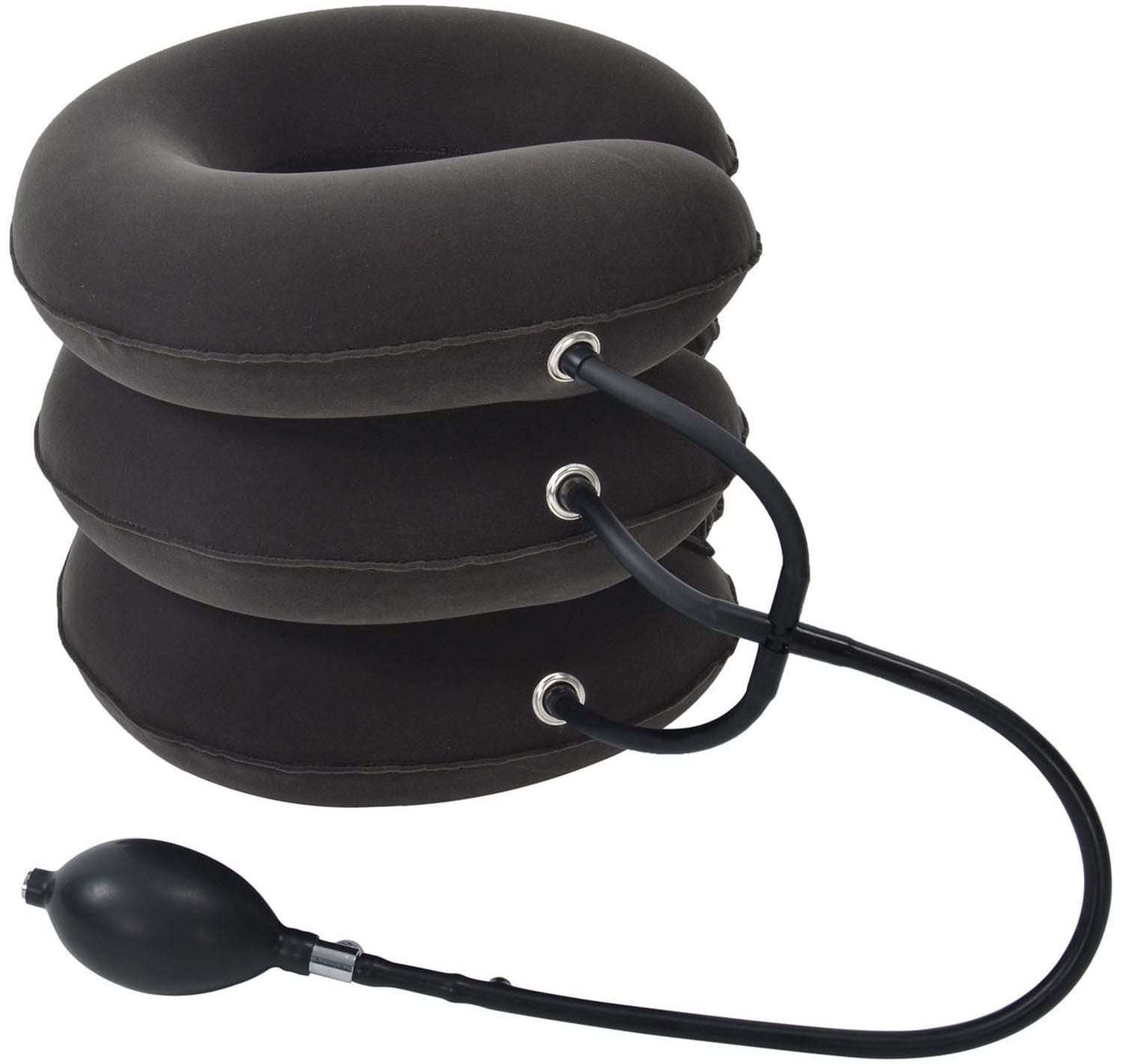 Cervical Neck Traction Device For Head Shoulder Relief Light Grey