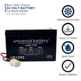 thumbnail image 4 of AlveyTech 24 Volt Battery Pack for Razor MX350 Dirt Rocket Bike (9 Ah, Versions 9-32) - Replacement Rechargeable SLA AGM Deep Cycle, Set of x2 (12V) Batteries with Wiring Harness, Electric Power Parts, 4 of 4