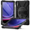 thumbnail image 1 of Funda protectora para Samsung Galaxy Tab S10 Lite / S10 FE / S9 FE 5G / S9 Tablet de 10,9''/11'', a prueba de golpes, con portalápices, correa de mano giratoria de 360° y correa para el hombro., 1 of 9