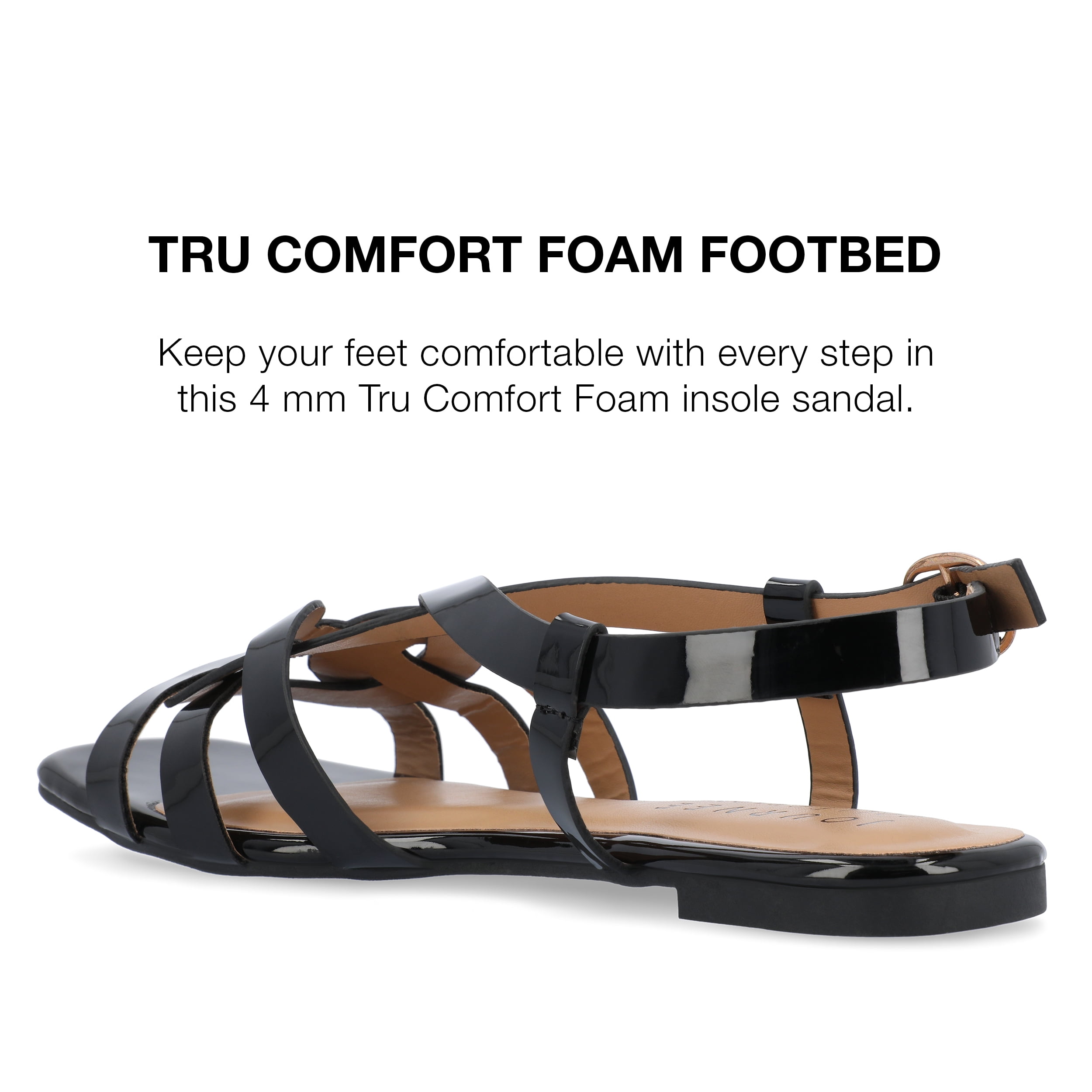 Journee Collection Womens ALORRA Cushioned Footbed Open Toe Flatform Sandals