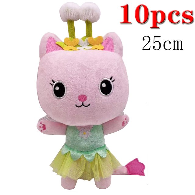 Animales de peluche Gabby Casa de muñecas Precioso juguete de peluche Gaby Casa de peluche Muñeco de gato Animales de peluche de dibujos animados Muñecos de peluche de gato sirena Niños