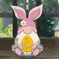 thumbnail image 4 of Letrero colgante de madera para puerta, manualidades, conejito de Pascua, placa de puerta de bienvenida, decoración colgante (D), 4 of 5