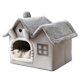 thumbnail image 1 of Luxury Foldable Warm Soft Dog House Cat Nest with Cushion Removable and Non-Slip Bottom for Indoor Use Size S, 1 of 5