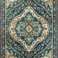 thumbnail image 4 of Mainstays Traditional Persian Teal Medallion Indoor Hallway Runner Rug, 1'8"x5', 4 of 8