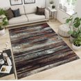 thumbnail image 2 of Vintage Distressed Wood Plank Texture Area Rug, Floor Rug Machine Washable Lightweight Portable Breathable Soft Comfortable for Bedroom Living Room Study Entrance 4x5ft, 2 of 7