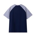 thumbnail image 3 of VSSSJ T-Shirts for Men Loose Fit Raglan Short Sleeve Crew Neck Casual Tee Tops Cotton Color Block Cozy Running Workout T Shirt Gray XL, 3 of 3