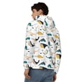 thumbnail image 4 of Kdxio Cute Whale Print Men Hoodies Casual Hoodies for Men with Zip Pockets Full Zip Long Sleeve Sweatshirt Sports Hooded Jacket-XX-Large, 4 of 5