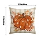 thumbnail image 3 of Fundas de almohada de Acción de Gracias 18x18 pulgadas - 3 estilos Fundas de lino para decorar el sofá, funda de cojín de lino naranja con cremallera invisible, 3 of 6