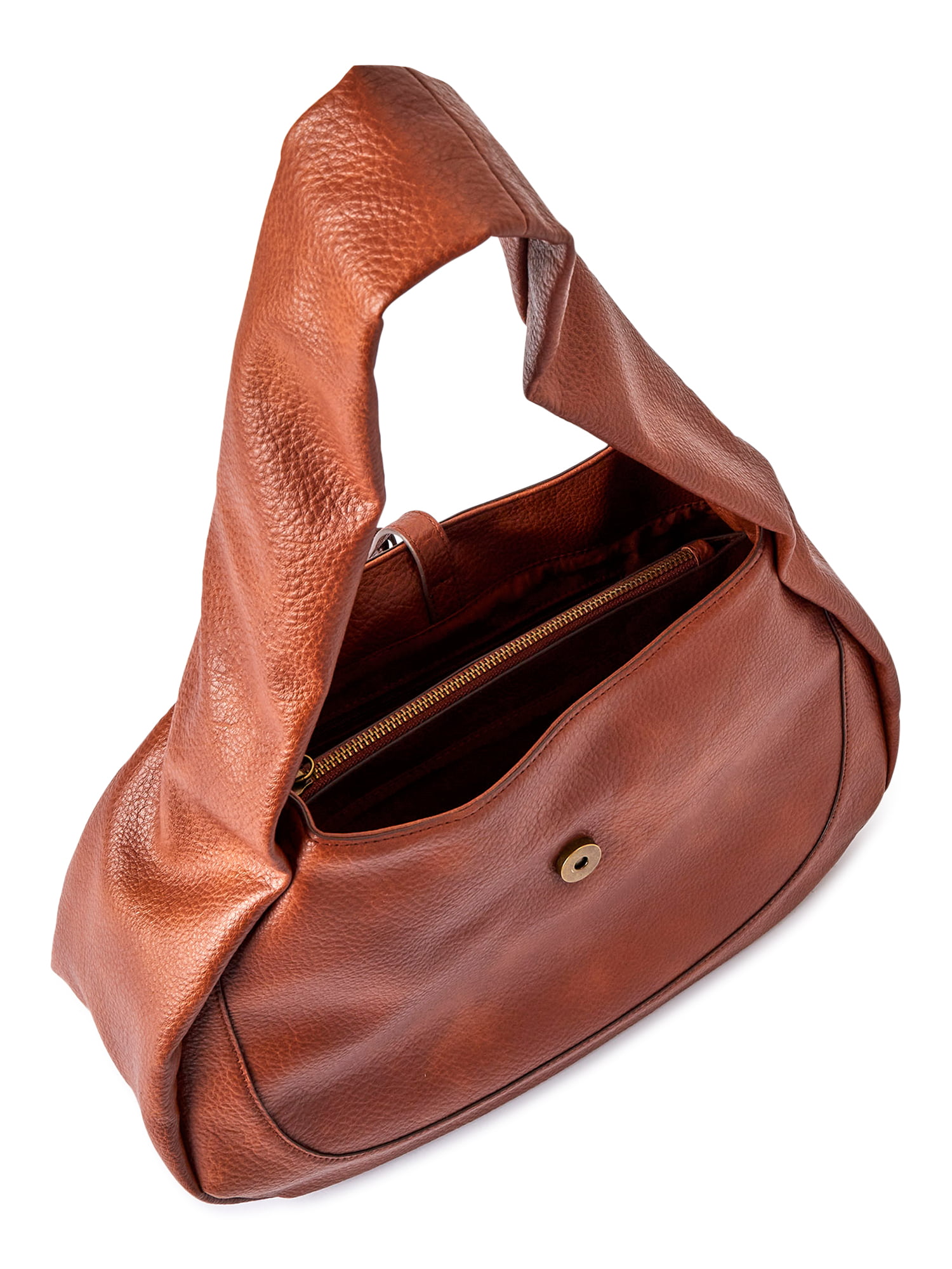 Time and Tru Women's Brooks Shoulder Handbag Brown 