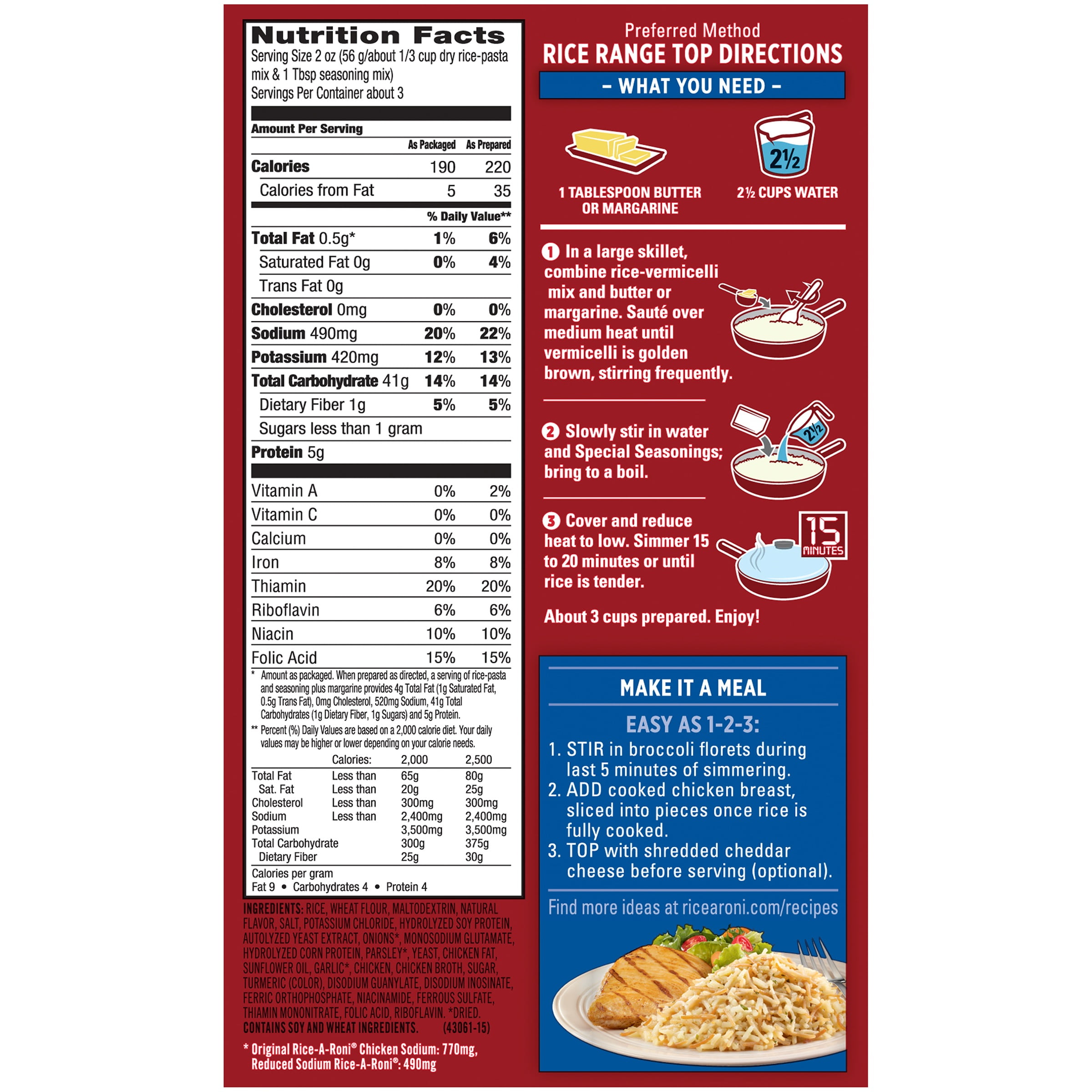 chicken-rice-a-roni-nutrition