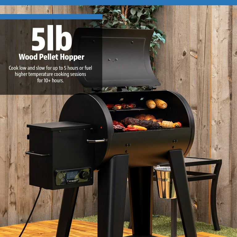 Pit Boss 500 Sq in Wood Pellet Grill, 180-500Â°F Temp Range, Flame