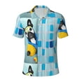 thumbnail image 2 of Daiia French Bulldog Dog in a Bathtub Pattern Men’s Polo Shirts,Solid Deck Shirt,Classic Fit, Breathable Cotton Polo for Casual and Sport Wear-3X-Large, 2 of 7