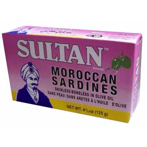 Moroccan Sardines, SkinlessBoneless in Olive oil (Sultan) 125g