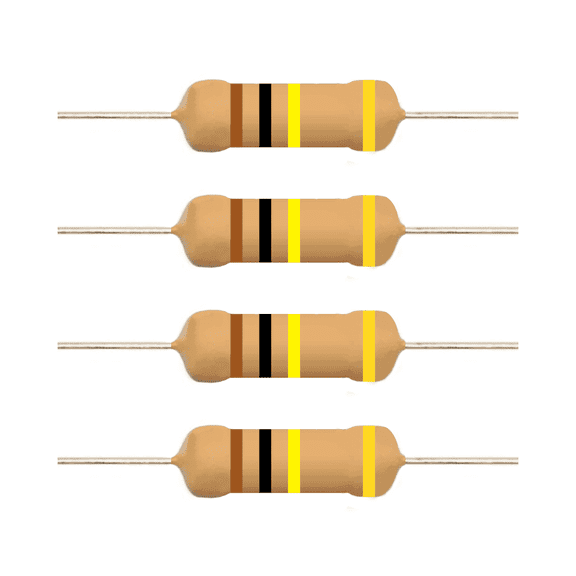 E5-Electronics Carbon Film Resistors 100k Ohm 1/2 Watt 20 Count